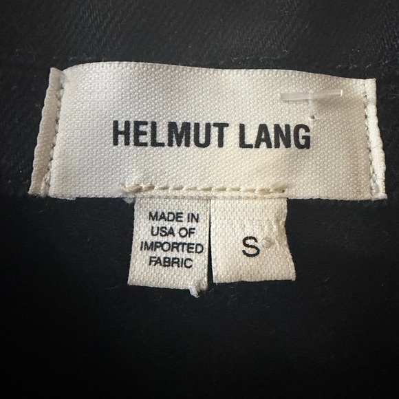 Helmut Lang Black Jean Jacket with Zipper Details - Picture 4 of 6
